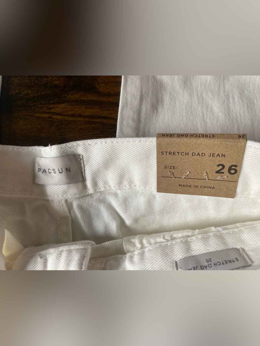 NWT! Women’s PacSun Stretch Dad Jean - Size 26 (US 2-4) - Picture 3 of 5